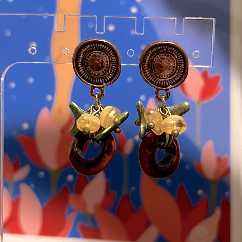 Vintage western inspired boho earrings